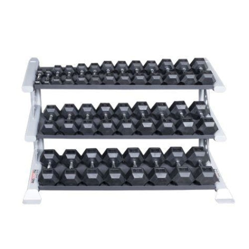 Body-Solid Pro Club Line 3 Tier Dumbbell Rack #SDKR1000DB - Storage