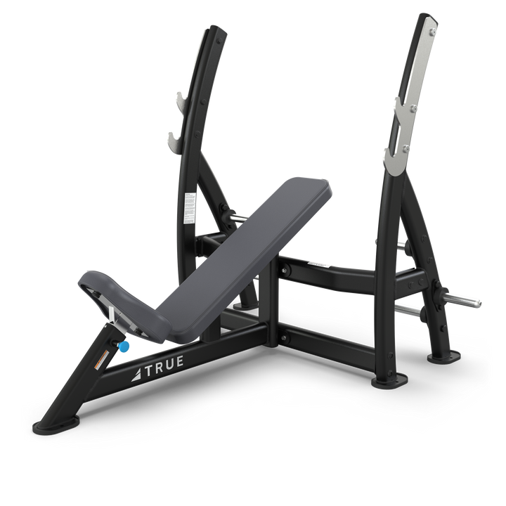 True XFW-7200 Incline Press Bench with Plate Holders