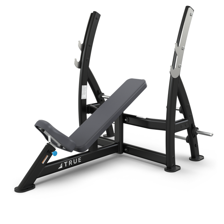 True XFW-7200 Incline Press Bench with Plate Holders