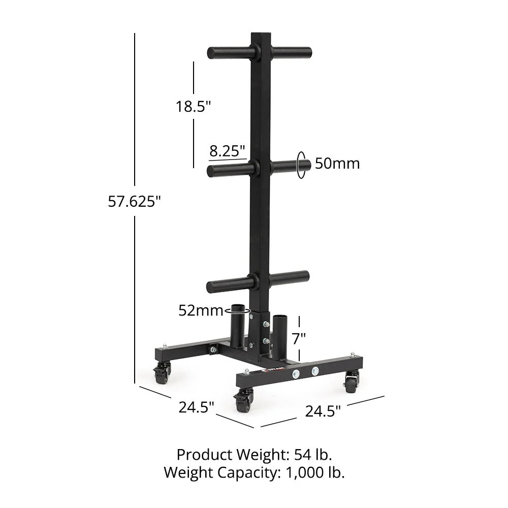 Certified Used Titan Portable Weight Plate and Barbell Storage Tree
