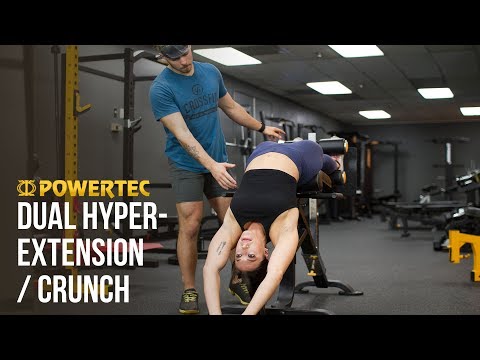 PowerTec Dual Hyperextension Crunch