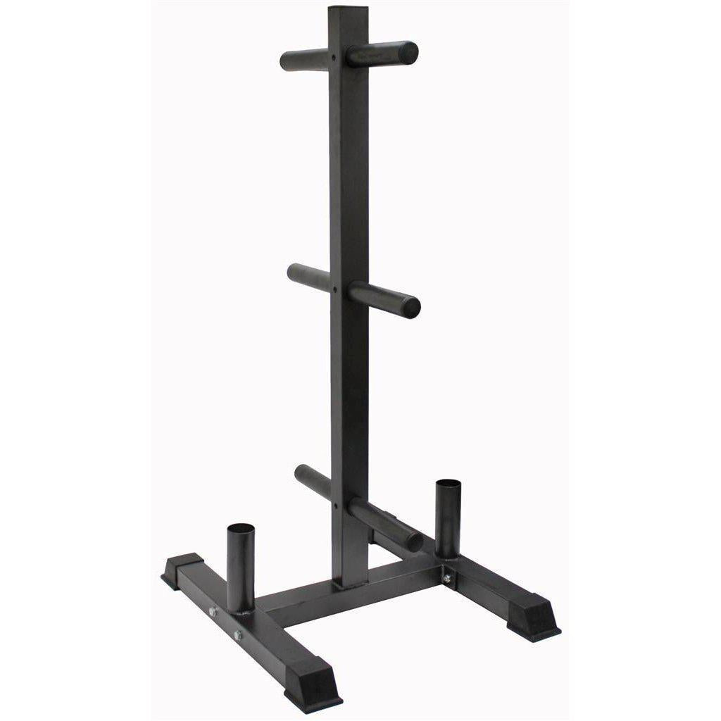 VTX Vertical Olympic Bumper Plate Rack with Bar Holders #GOPT - Storage