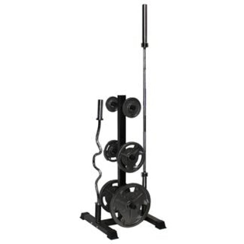 VTX Vertical Olympic Bumper Plate Rack with Bar Holders #GOPT - Storage