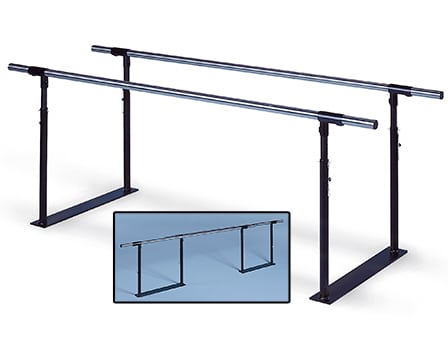 Hausmann Height Adjustable Space Saving Folding Parallel Bars #1318