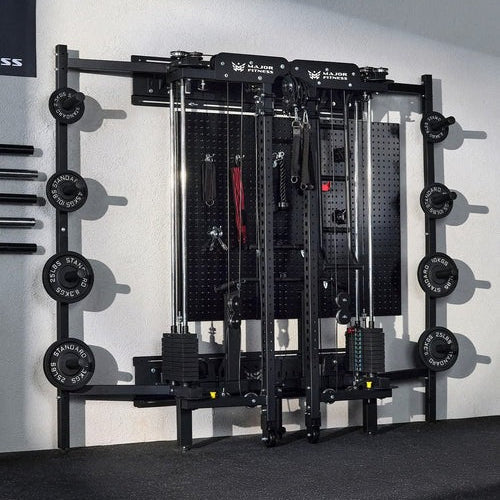Major Fitness F35 Pro All-In-One Home Gym Wall-Mount Folding Power Rack