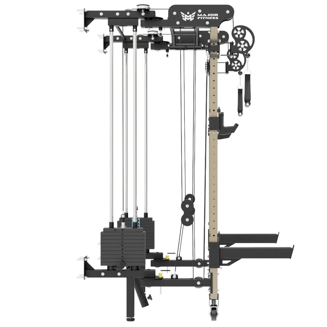 Major Fitness F35 Pro All-In-One Home Gym Wall-Mount Folding Power Rack