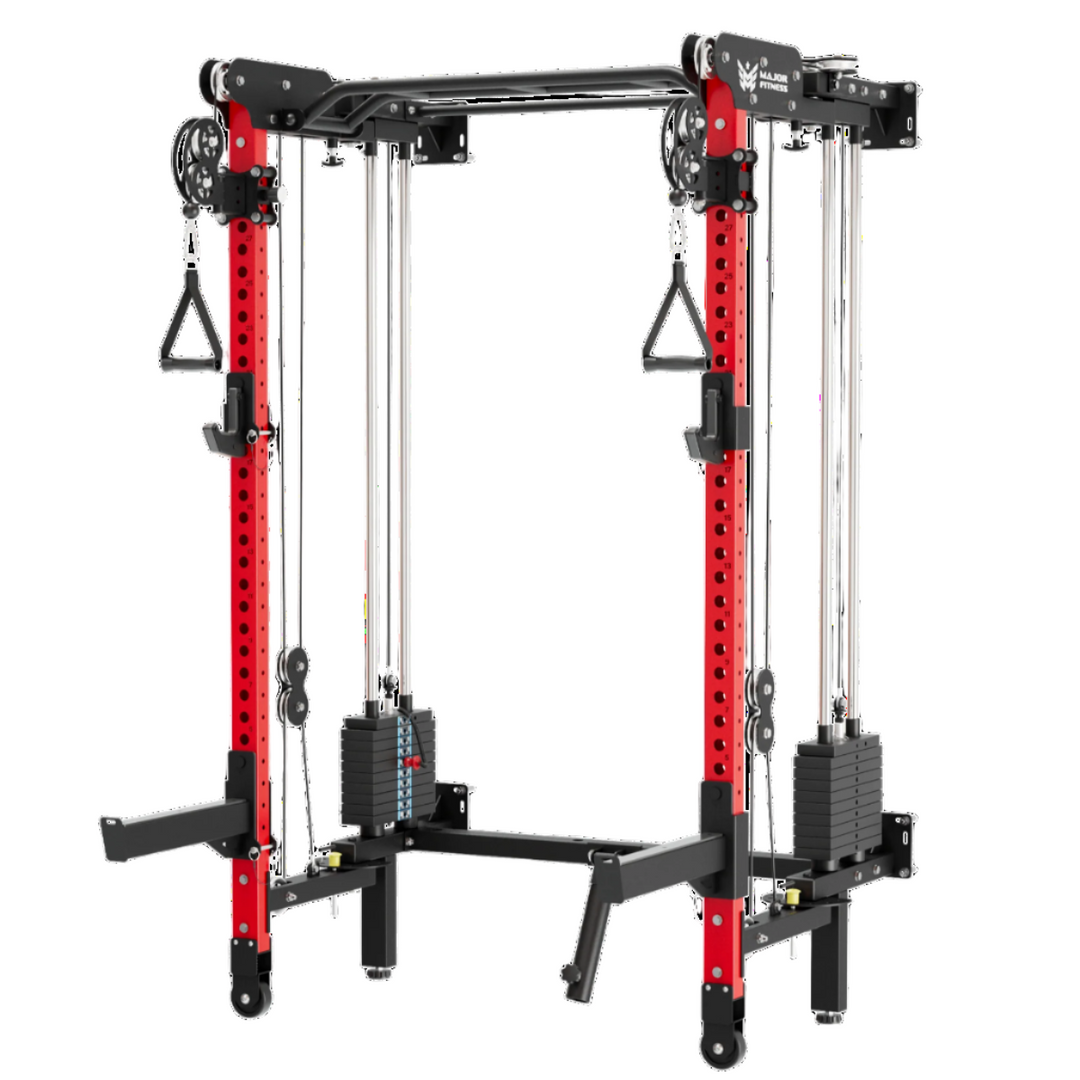 Major Fitness F35 Pro All-In-One Home Gym Wall-Mount Folding Power Rack