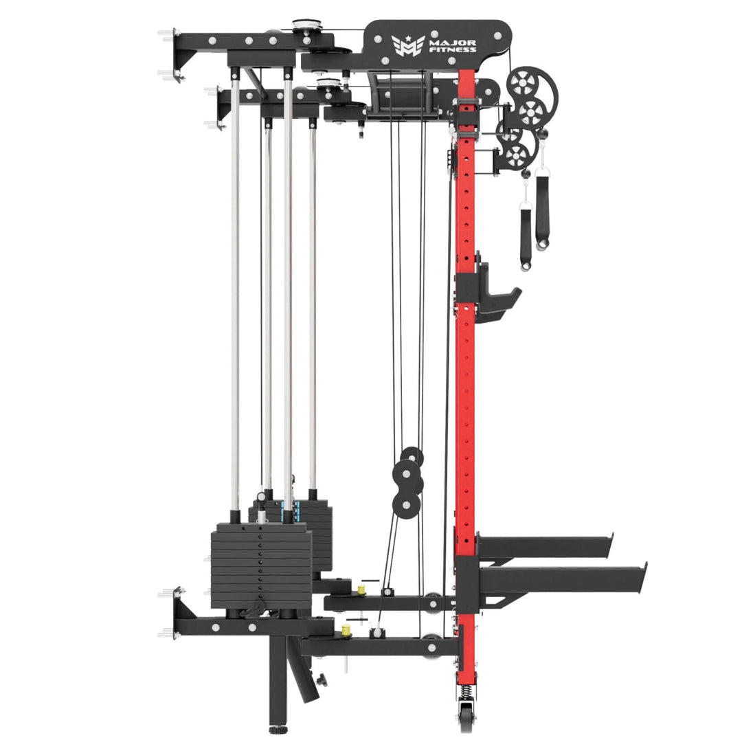 Major Fitness F35 Pro All-In-One Home Gym Wall-Mount Folding Power Rack