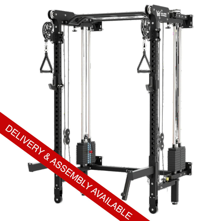 Major Fitness F35 Pro All-In-One Home Gym Wall-Mount Folding Power Rack