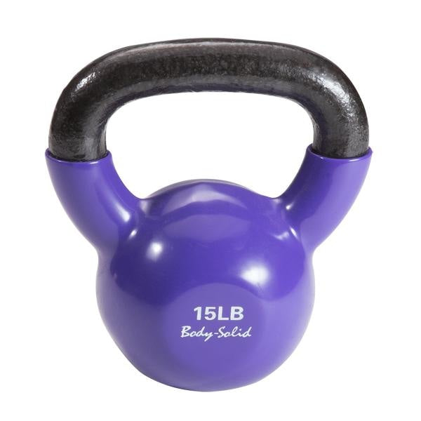 Body-Solid Vinyl Dipped Kettlebells KBV ONLY $1.99/LB! - Kettlebells