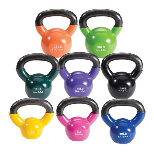 Body-Solid Vinyl Dipped Kettlebells KBV ONLY $1.99/LB! - Kettlebells