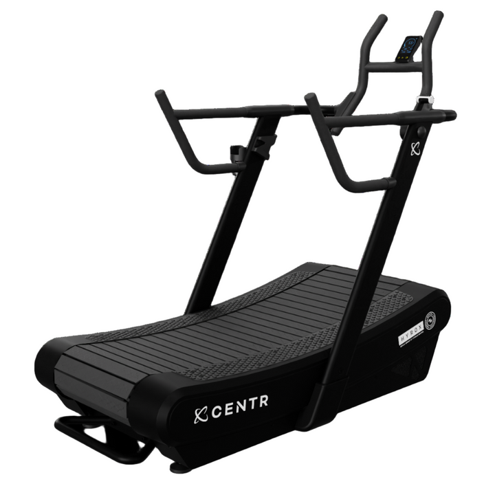 Black treadmill with 'KENTR' branding on a white background