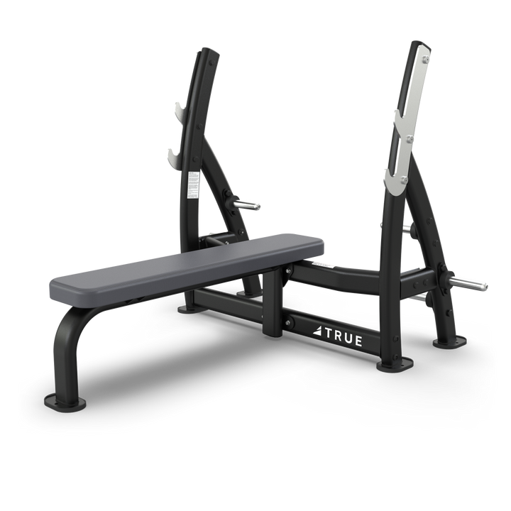 True XFW-7100 Supine Press Bench with Plate Holders