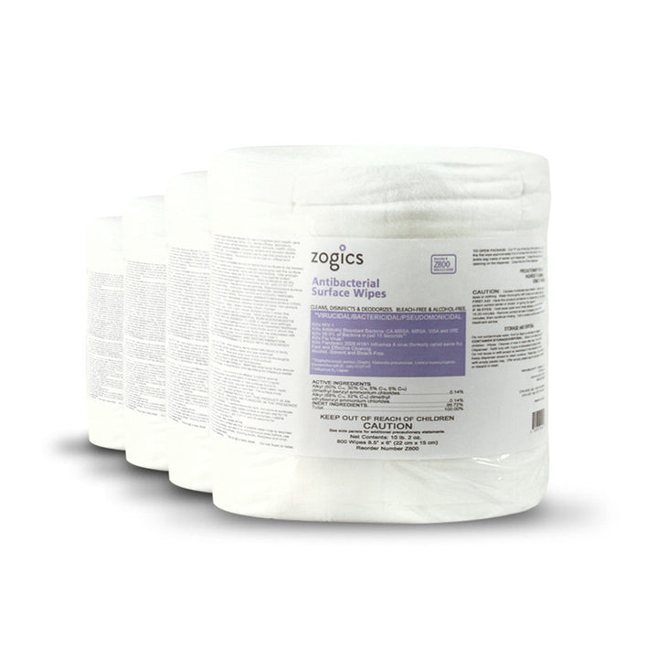 The Cleaning Station Pre-Moistened Wipes 4 Rolls/Case