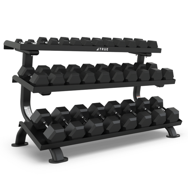 True SF1075 3-Tier Flat Tray Dumbbell Rack