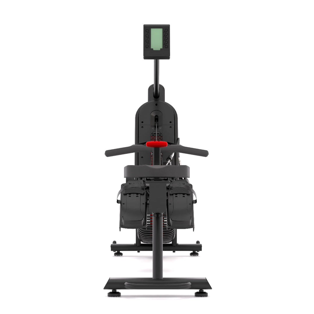 Rowing machine on a white background