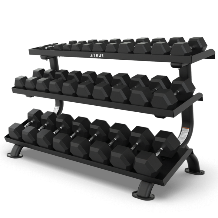 True SF1075 3-Tier Flat Tray Dumbbell Rack