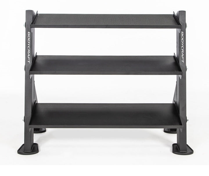 BodyCraft F530 46" 3-Tier Dumbbell and Accessories Rack (Base)