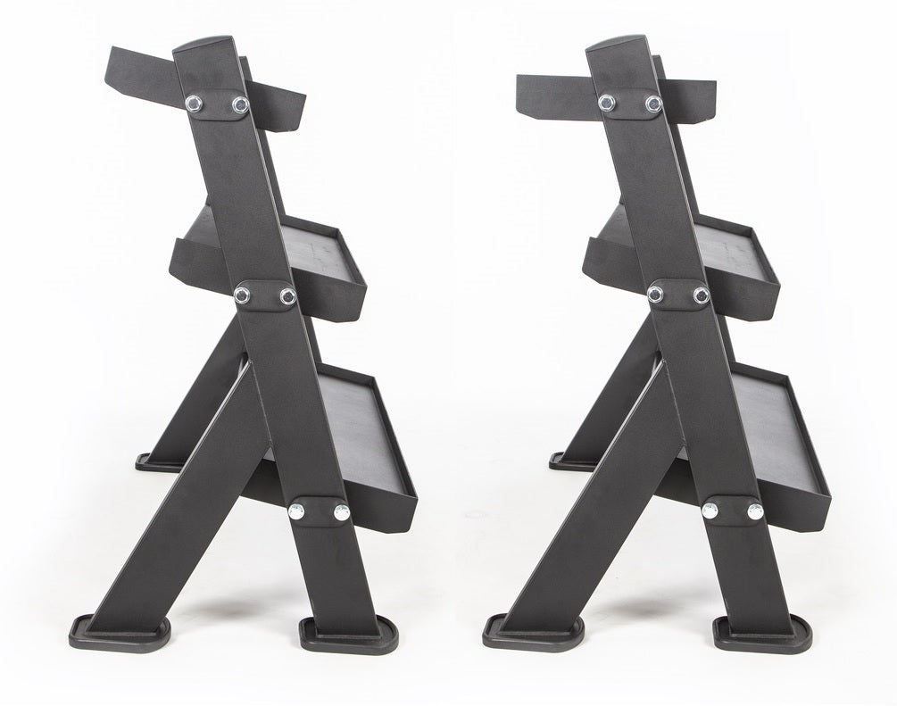 BodyCraft F530 46" 3-Tier Dumbbell and Accessories Rack (Base)