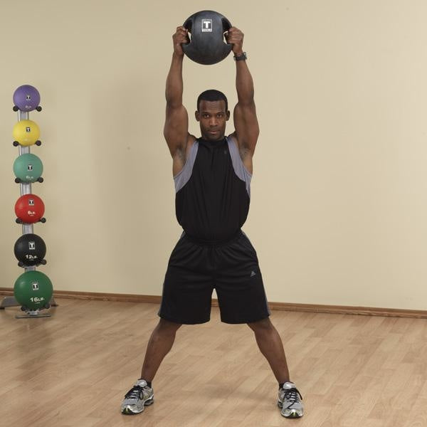 Body-Solid Dual Grip Med Ball - 6 lbs. - Medicine Balls